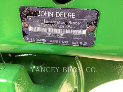 2012 AG TRACTORS JOHN DEERE 7130