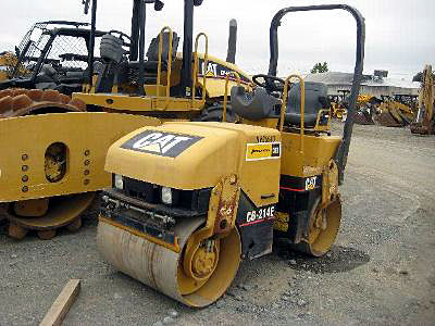 2007 VIBRATORY DOUBLE DRUM ASPHALT CATERPILLAR CB-214E